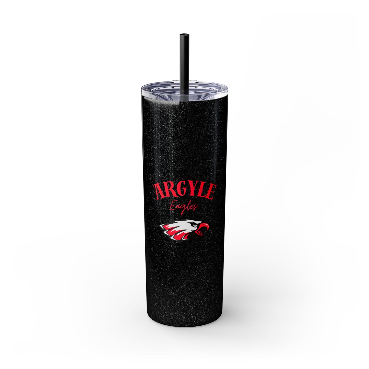 Argyle Eagles Skinny Tumbler with Straw, 20oz