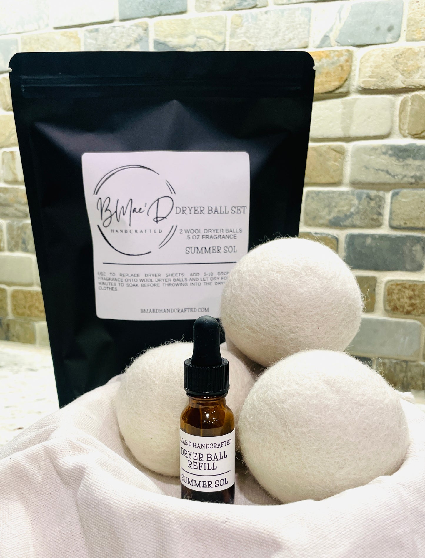 Dryer Ball Set with Highly Scented Fragrance Oil