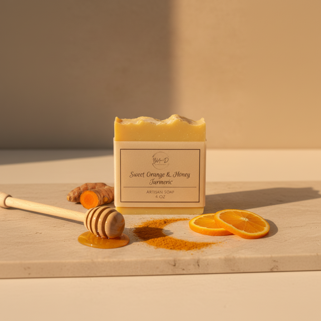 Sweet Orange & Honey Turmeric Soap
